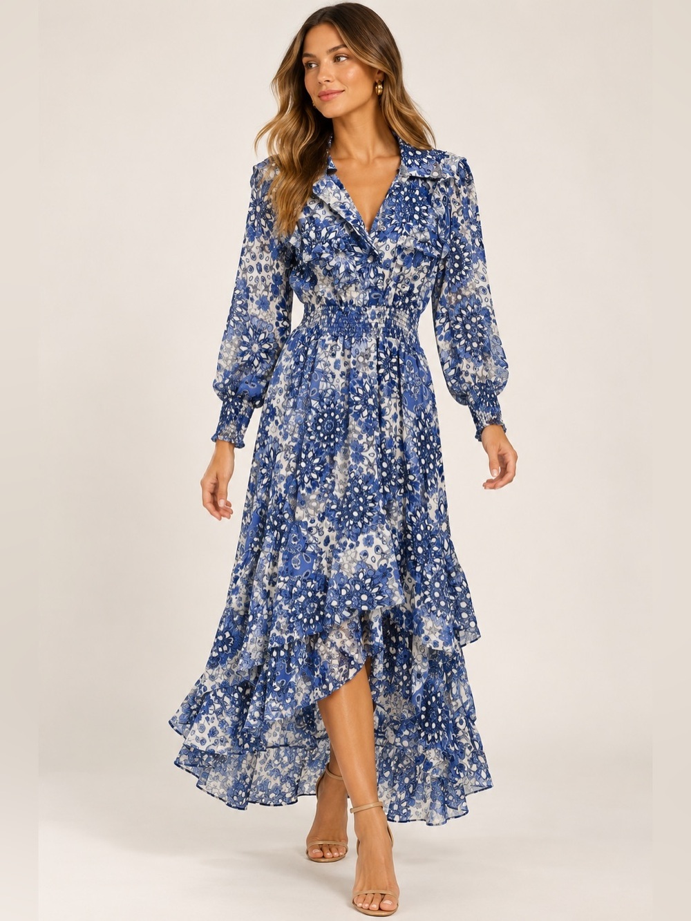 Misa Los Angeles maxi floral dress sz M